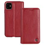 For iPhone 11 Pro Max GEBEI Shockproof TPU + PU Horizontal Flip Leather Case with Card Slots & Holder(Red)