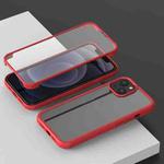 For iPhone 13 Pro Shockproof TPU + Double-sided Glass Protective Case (Red)