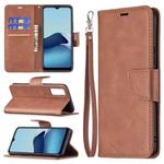 For vivo Y20 Retro Lambskin Texture Pure Color Horizontal Flip PU Leather Case with Holder & Card Slots & Wallet & Lanyard(Brown)
