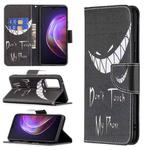 For vivo V21 Colored Drawing Pattern Horizontal Flip Leather Case with Holder & Card Slots & Wallet(Smirk)