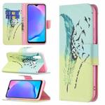 For vivo Y11 / Y15 / Y12 / Y17 Colored Drawing Pattern Horizontal Flip Leather Case with Holder & Card Slots & Wallet(Feather Bird)