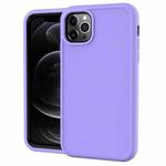For iPhone 13 Pro Solid Color PC + Silicone Shockproof Skid-proof Dust-proof Case (Purple)