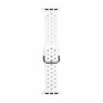 Silicone Watch Band For Apple Watch Ultra 49mm / Series 8&7 45mm / SE 2&6&SE&5&4 44mm / 3&2&1 42mm(White)