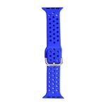 Silicone Watch Band For Apple Watch Ultra 49mm / Series 8&7 45mm / SE 2&6&SE&5&4 44mm / 3&2&1 42mm(Sapphire Blue)