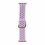 Silicone Watch Band For Apple Watch Series 8&7 41mm / SE 2&6&SE&5&4 40mm / 3&2&1 38mm(Purple)