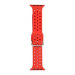 Silicone Watch Band For Apple Watch Series 8&7 41mm / SE 2&6&SE&5&4 40mm / 3&2&1 38mm(Red)