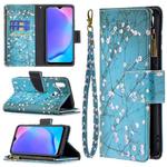 For vivo Y11/Y15/Y12/Y17 Colored Drawing Pattern Zipper Horizontal Flip Leather Case with Holder & Card Slots & Wallet(Plum Blossom)