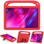 For Lenovo Tab P11 TB-J606F / Tab P11 Plus TB-J607F Portable Handle EVA Shockproof Anti Falling Protective Case with Triangle Holder(Red)