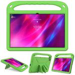 For Lenovo Tab P11 TB-J606F / Tab P11 Plus TB-J607F Portable Handle EVA Shockproof Anti Falling Protective Case with Triangle Holder(Green)