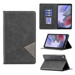 For Samsung Galaxy Tab A7 Lite SM-T220/SM-T225 Rhombus Texture Horizontal Flip Magnetic Leather Case with Holder & Card Slots(Black)