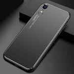 Cool Frosted Metal TPU Shockproof Case For iPhone XR(Black)