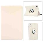 For Xiaomi Pad 5 Pro / Pad 5  360 Degree Rotation Litchi Texture Flip Leather Case with Holder(White)