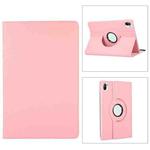 For Xiaomi Pad 5 Pro / Pad 5  360 Degree Rotation Litchi Texture Flip Leather Case with Holder(Pink)