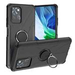 For Infinix Note 10 Pro Armor Bear Shockproof PC + TPU Protective Case with Ring Holder(Black)