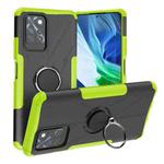 For Infinix Note 10 Pro Armor Bear Shockproof PC + TPU Protective Case with Ring Holder(Green)