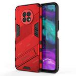 For Honor X20 Punk Armor 2 in 1 PC + TPU Shockproof Case with Invisible Holder(Red)