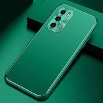 For Huawei P40 Cool Frosted Metal TPU Shockproof Case(Green)
