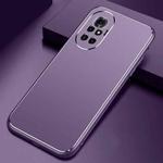 For Huawei nova 8 Pro Cool Frosted Metal TPU Shockproof Case(Purple)