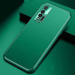 For Huawei nova 6 Cool Frosted Metal TPU Shockproof Case(Green)