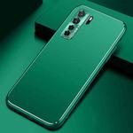 For Huawei nova 7 SE Cool Frosted Metal TPU Shockproof Case(Green)