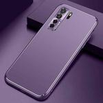 For Huawei nova 7 SE Cool Frosted Metal TPU Shockproof Case(Purple)
