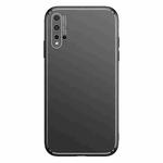 For Huawei nova 5 Pro Cool Frosted Metal TPU Shockproof Case(Black)