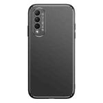 For Honor X20 Cool Frosted Metal TPU Shockproof Case(Black)