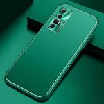 For OPPO Reno3 / K7 Cool Frosted Metal TPU Shockproof Case(Green)