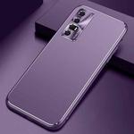 For OPPO Reno3 / K7 Cool Frosted Metal TPU Shockproof Case(Purple)