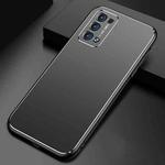For OPPO Reno6 Pro+ Cool Frosted Metal TPU Shockproof Case(Black)
