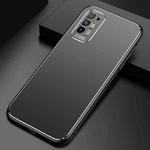 For OPPO A94 / A95 Cool Frosted Metal TPU Shockproof Case(Black)