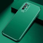 For OPPO A94 / A95 Cool Frosted Metal TPU Shockproof Case(Green)