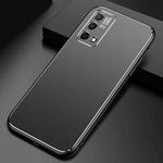 For OPPO K9 Cool Frosted Metal TPU Shockproof Case(Black)