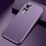 For vivo X60 Cool Frosted Metal TPU Shockproof Case(Purple)