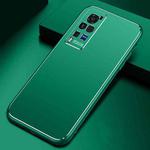 For vivo X60 Pro Cool Frosted Metal TPU Shockproof Case(Green)