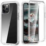 For iPhone 12 Pro Max C1 2 in 1 Shockproof TPU + PC Protective Case with PET Screen Protector(Transparent Matte)