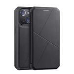 For iPhone 13 DUX DUCIS New Skin X Series PU + TPU Horizontal Flip Leather Case with Holder & Card Slots(Black)