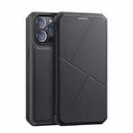 For iPhone 13 Pro Max DUX DUCIS New Skin X Series PU + TPU Horizontal Flip Leather Case with Holder & Card Slots (Black)