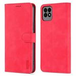 AZNS Skin Feel Calf Texture Horizontal Flip Leather Case with Card Slots & Holder & Wallet For Huawei Maimang 10 SE(Red)