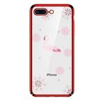For iPhone 7 / 8 SULADA 3D Laser Engraving PC Plating Diamond Protective Case(Red)