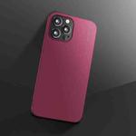 X-level Knight Series Ultra-thin All-inclusive PU Case For iPhone 13 Pro Max(Wine Red)