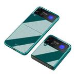 For Samsung Galaxy Z Flip3 5G Shockproof Piano Paint Protective Case(Green)