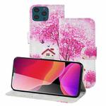 3D Painting Pattern Coloured Drawing Horizontal Flip PU Leather Case with Holder & Card Slots & Wallet For iPhone 13 Pro Max(Tree House)
