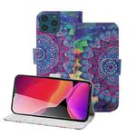 3D Painting Pattern Coloured Drawing Horizontal Flip PU Leather Case with Holder & Card Slots & Wallet For iPhone 13 Pro Max(Oil Painting Mandala)