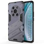For Honor Magic3 Punk Armor 2 in 1 PC + TPU Shockproof Case with Invisible Holder(Grey)