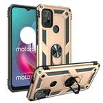 For Motorola Moto G30 / G10 Shockproof TPU + PC Protective Case with 360 Degree Rotating Holder(Gold)