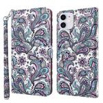 For iPhone 13 Pro Max 3D Painting Pattern Horizontal Flip TPU + PU Leather Case with Holder & Card Slots & Wallet (Swirl Pattern)