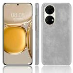 For Huawei P50 Shockproof Litchi Texture PC + PU Case(Grey)