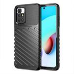 Thunderbolt Shockproof TPU Protective Soft Case For Xiaomi Redmi 10(Black)