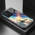 For Xiaomi Mi Mix 4 Starry Sky Painted Tempered Glass TPU Shockproof Protective Case(Bright Stars)